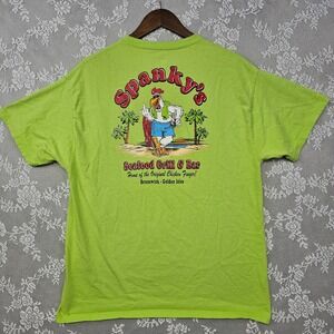 Spanky's Seafood Grill & Bar T-Shirt Men's L Brunswick‎ Golden Isles Vintage Y2K